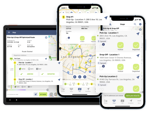 Optimize pick up and drop off for routing