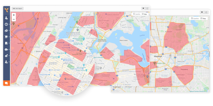 Plan routes that avoid specifically designated geographic areas